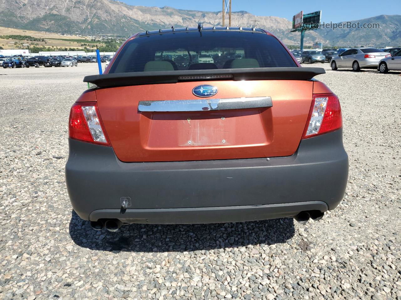 2009 Subaru Impreza 2.5i Orange vin: JF1GE61689H500613