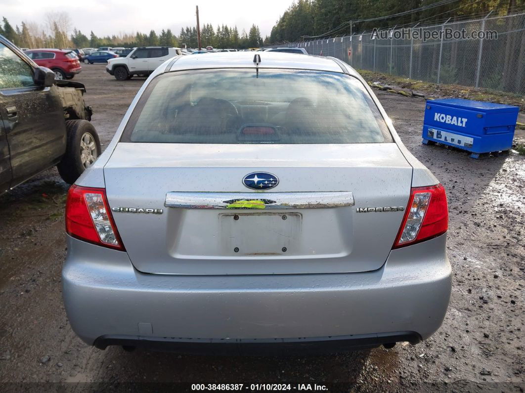 2009 Subaru Impreza 2.5i Silver vin: JF1GE61699G512551