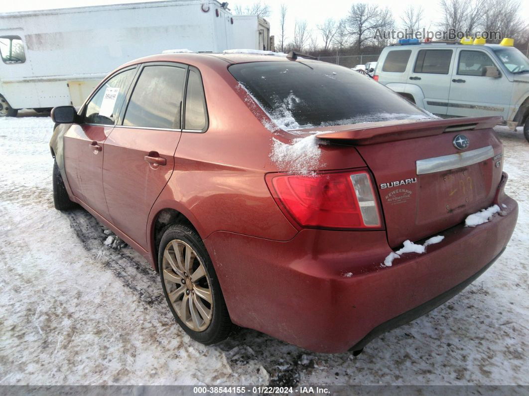 2009 Subaru Impreza 2.5gt Red vin: JF1GE74669H501051