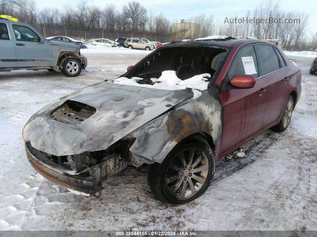 2009 Subaru Impreza 2.5gt Red vin: JF1GE74669H501051