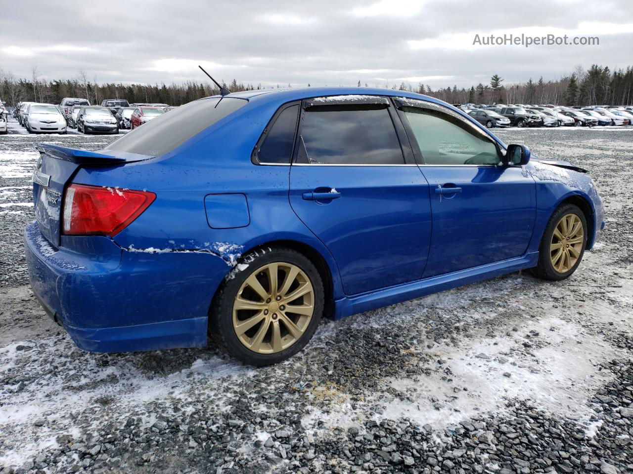 2009 Subaru Impreza 2.5 Gt Синий vin: JF1GE75659G507301