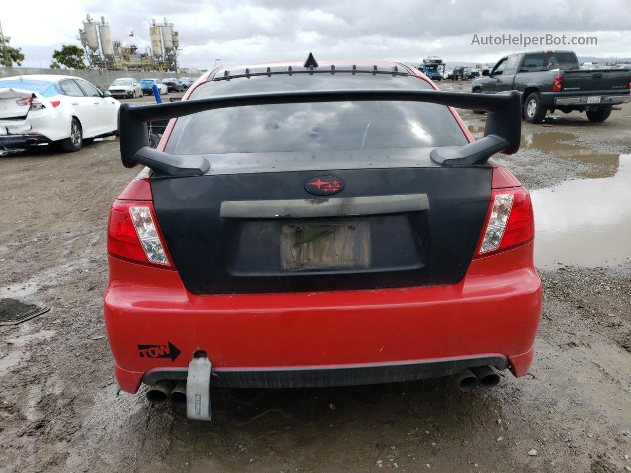 2009 Subaru Impreza Wrx Red vin: JF1GE76609G500562