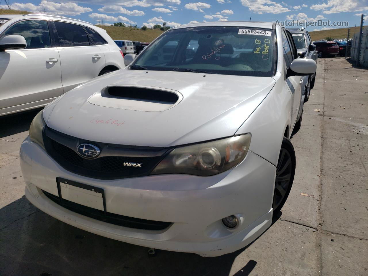 2009 Subaru Impreza Wrx White vin: JF1GE76659G502680