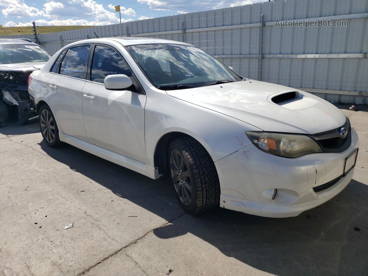 2009 Subaru Impreza Wrx White vin: JF1GE76659G502680