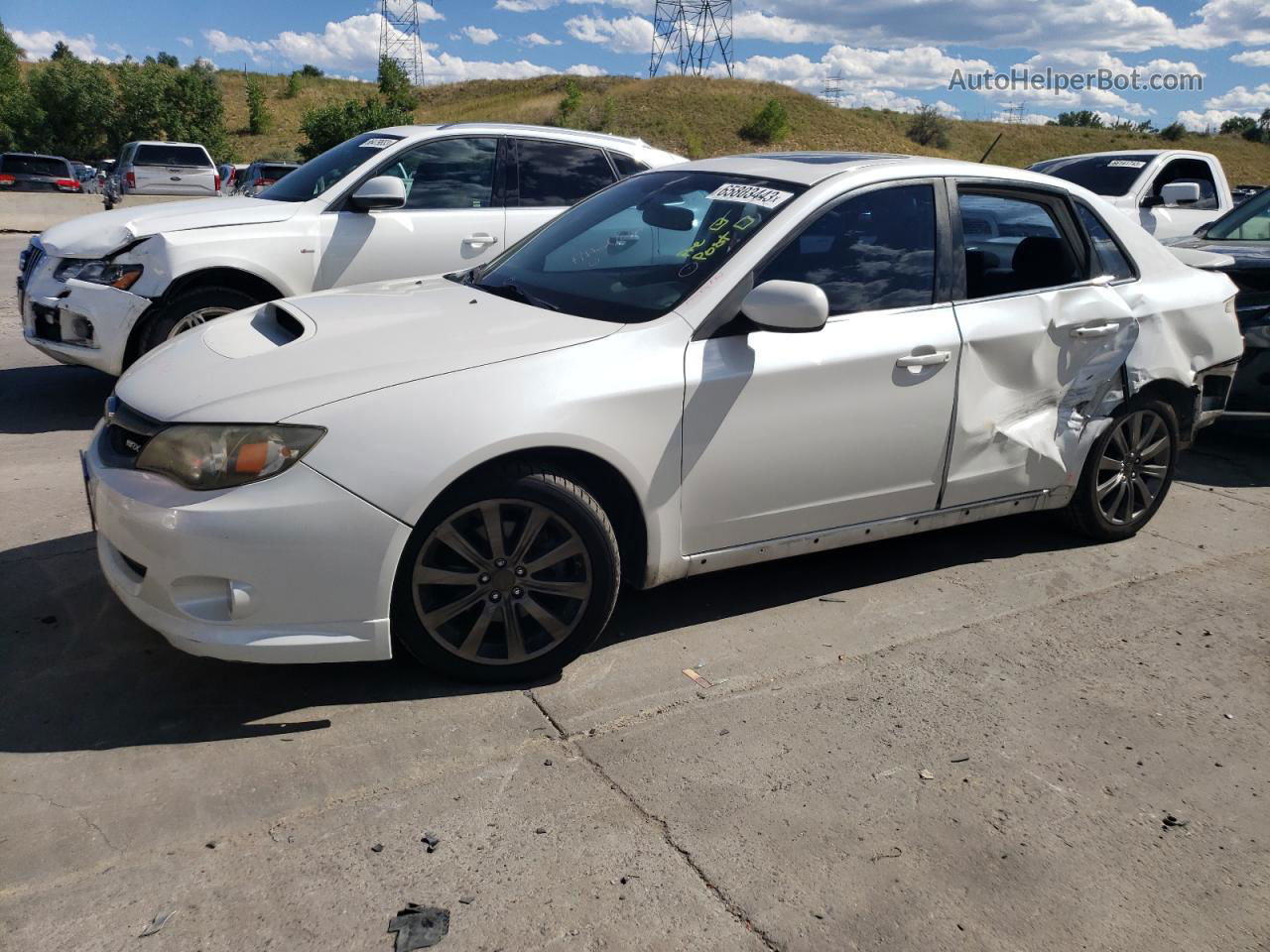 2009 Subaru Impreza Wrx White vin: JF1GE76659G502680