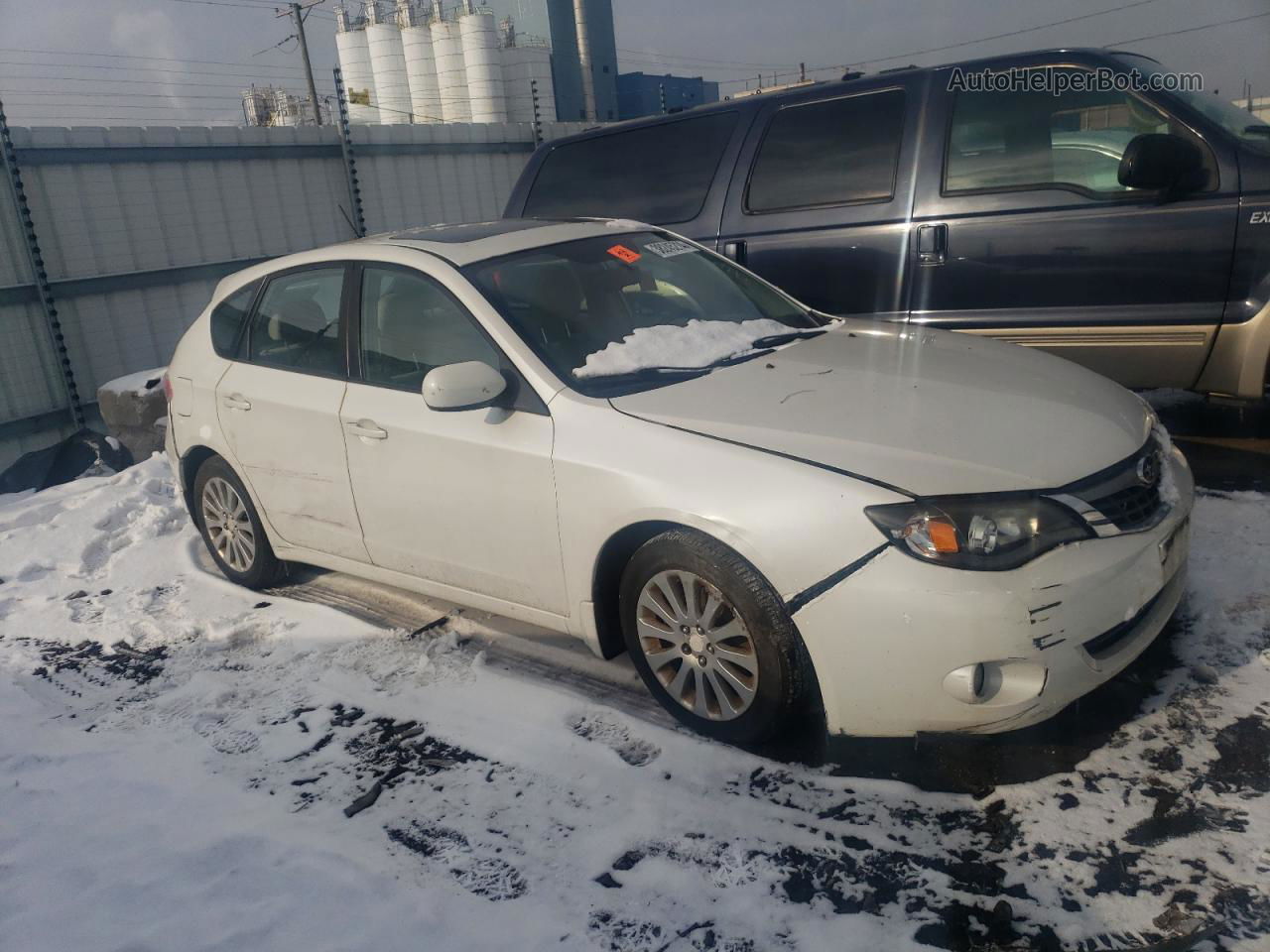 2009 Subaru Impreza 2.5i Premium White vin: JF1GH60669H807352