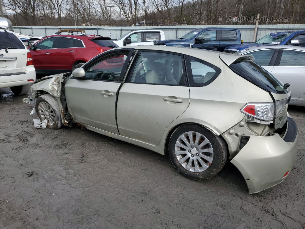 2009 Subaru Impreza 2.5i Premium Золотой vin: JF1GH60689G804734