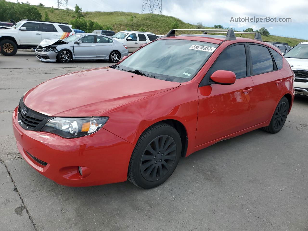 2009 Subaru Impreza 2.5i Premium Red vin: JF1GH60699H819088