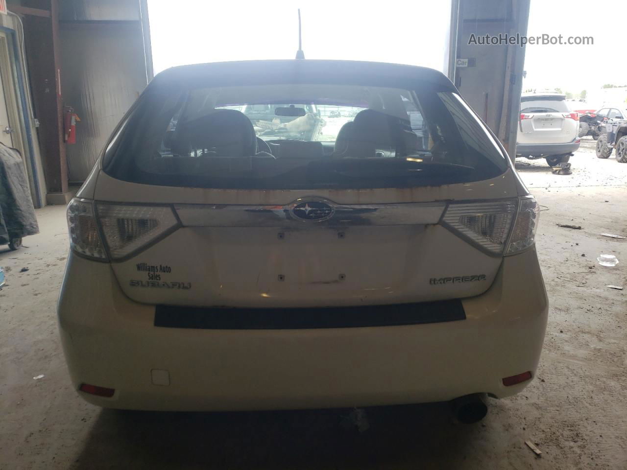 2009 Subaru Impreza 2.5i White vin: JF1GH61619H817446