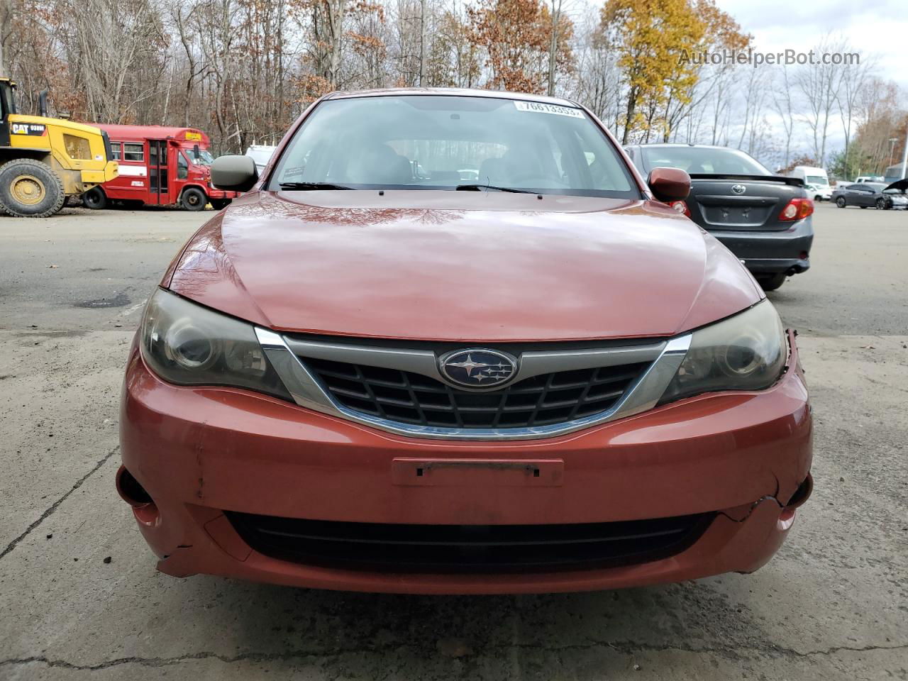 2009 Subaru Impreza 2.5i Orange vin: JF1GH61649H805078