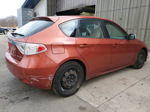 2009 Subaru Impreza 2.5i Orange vin: JF1GH61649H805078