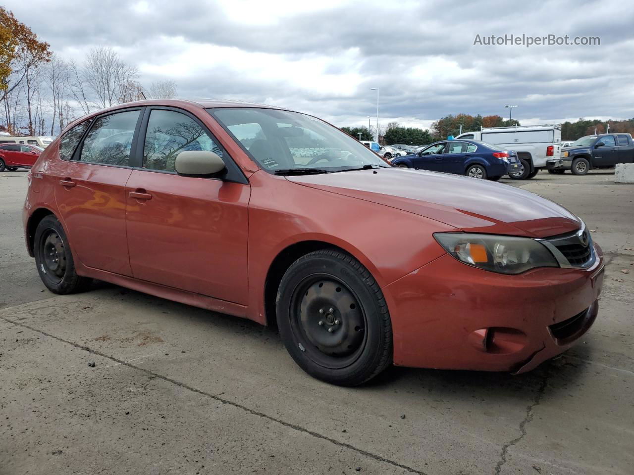 2009 Subaru Impreza 2.5i Orange vin: JF1GH61649H805078