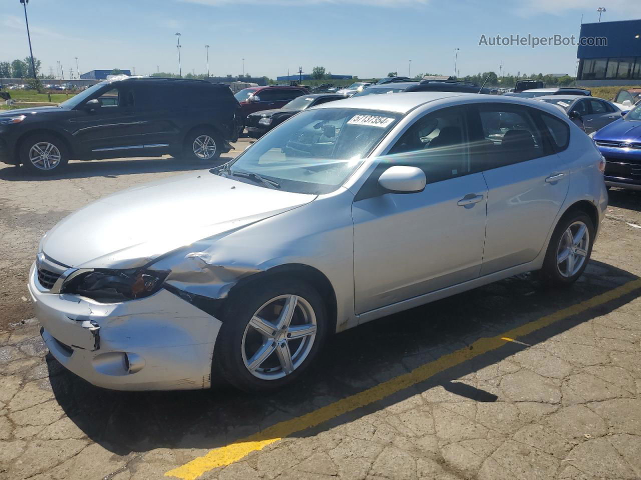 2009 Subaru Impreza 2.5i Silver vin: JF1GH61649H806134