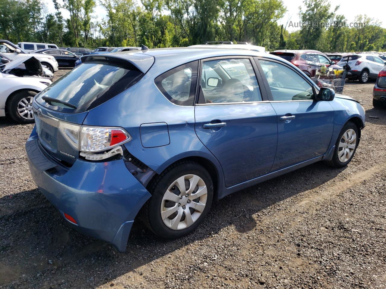 2009 Subaru Impreza 2.5i Синий vin: JF1GH61649H827890