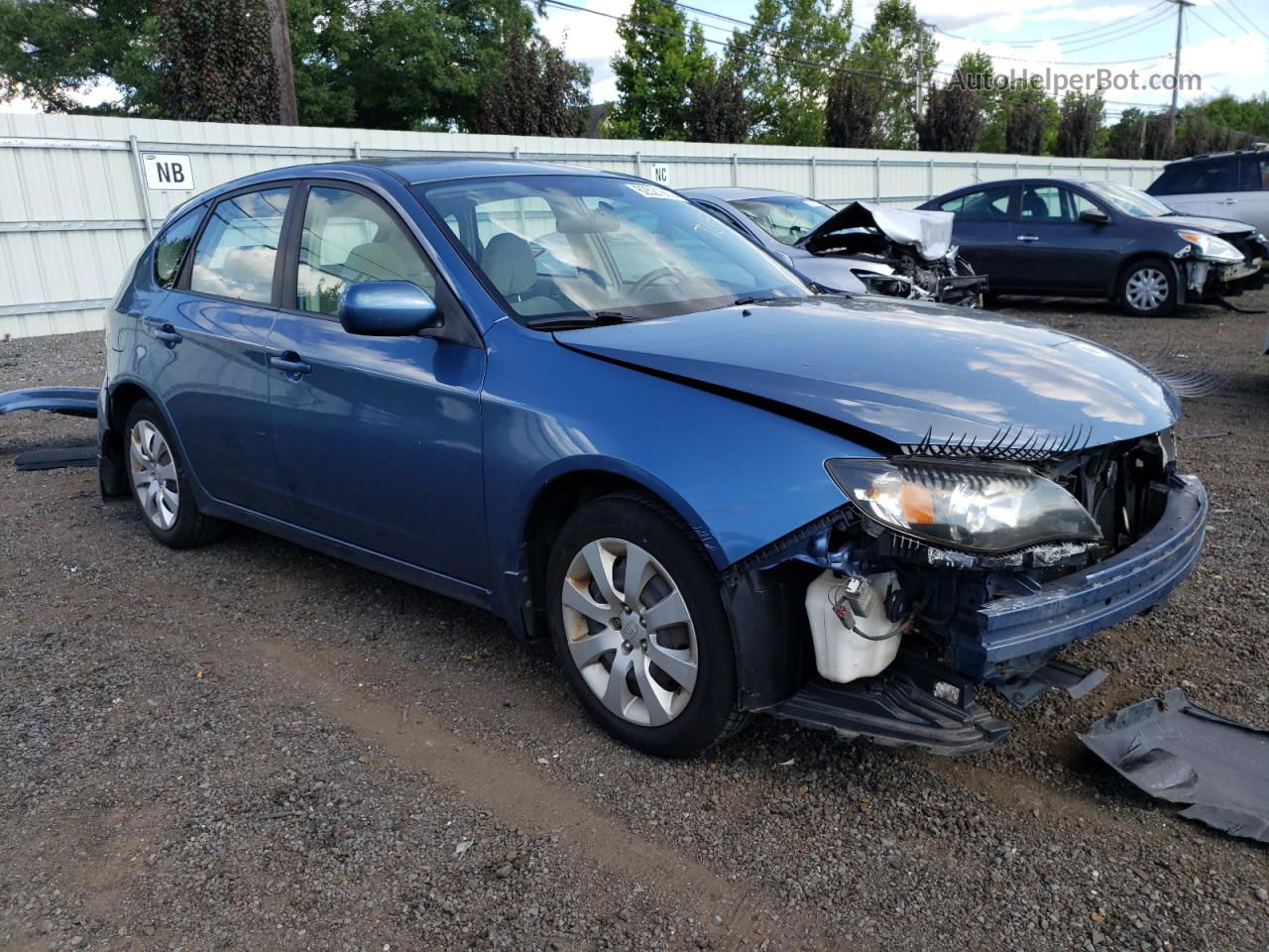 2009 Subaru Impreza 2.5i Blue vin: JF1GH61649H827890