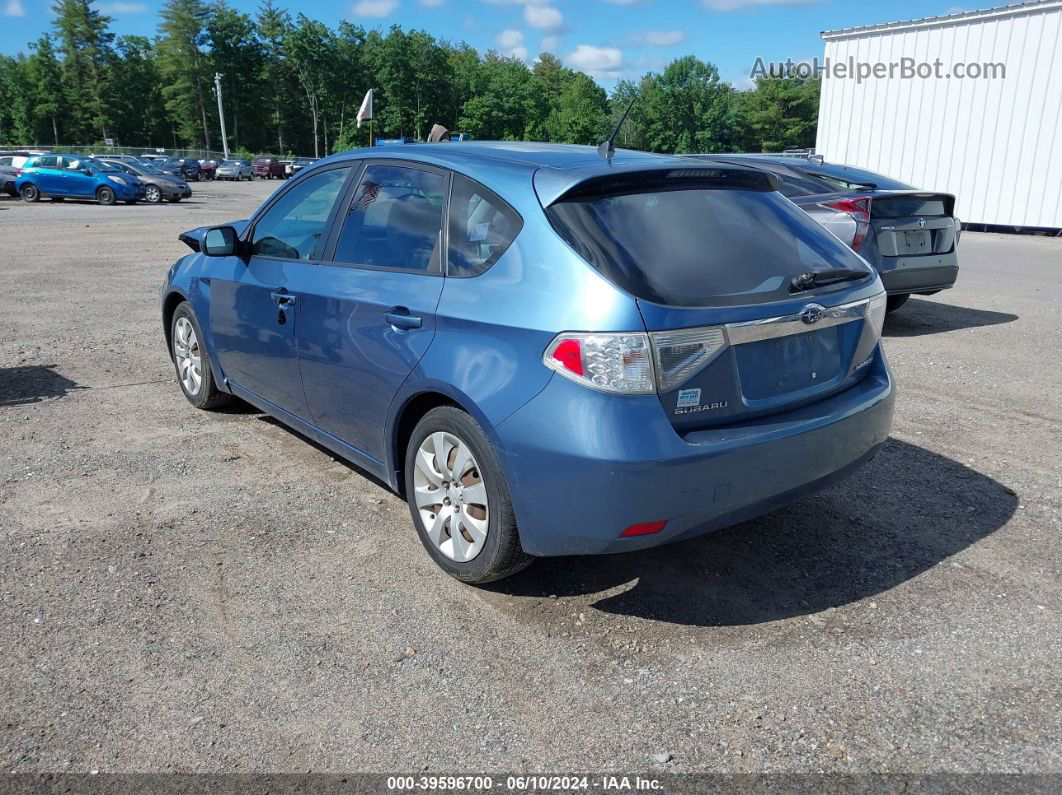 2009 Subaru Impreza 2.5i Blue vin: JF1GH61689H801079