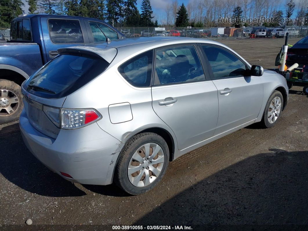 2009 Subaru Impreza 2.5i Silver vin: JF1GH61689H806881