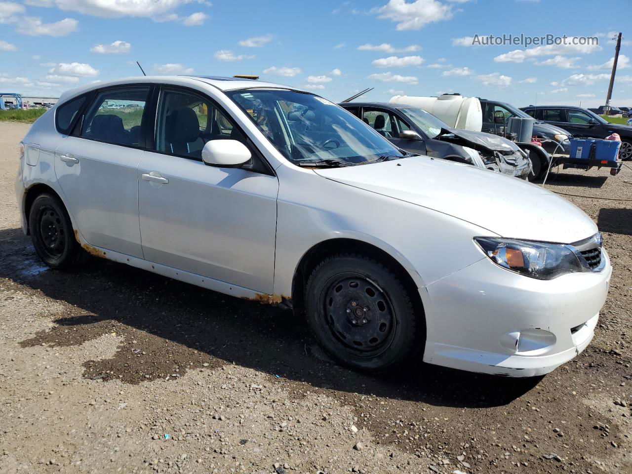 2009 Subaru Impreza 2.5i White vin: JF1GH62679H813884