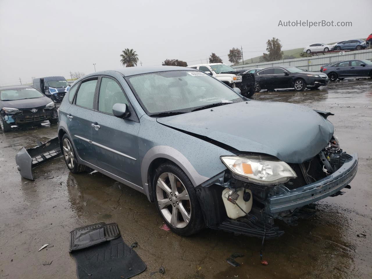 2009 Subaru Impreza Outback Sport Зеленый vin: JF1GH63609H823851