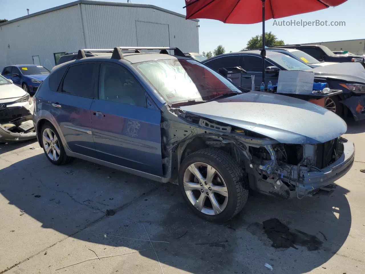 2009 Subaru Impreza Outback Sport Blue vin: JF1GH63629H810986