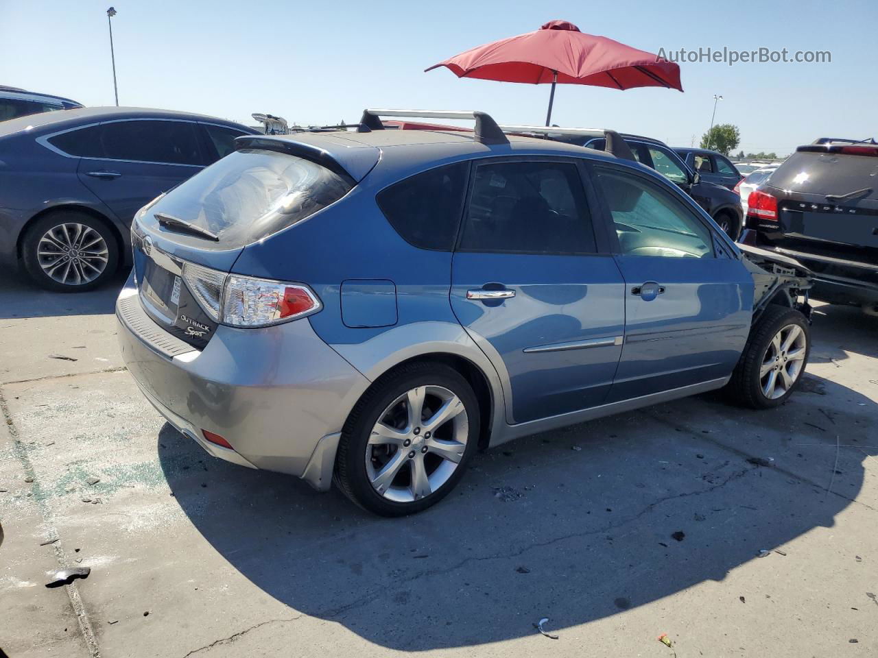 2009 Subaru Impreza Outback Sport Blue vin: JF1GH63629H810986