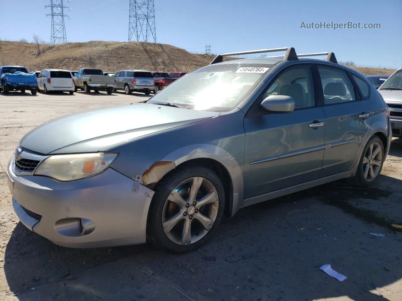 2009 Subaru Impreza Outback Sport Зеленый vin: JF1GH63669H802230