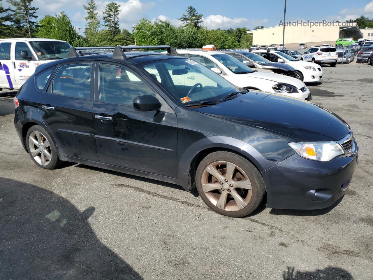 2009 Subaru Impreza Outback Sport Black vin: JF1GH63689H822110