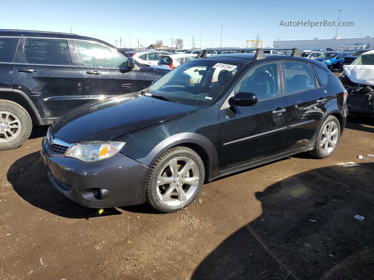 2009 Subaru Impreza Outback Sport Черный vin: JF1GH63689H827355