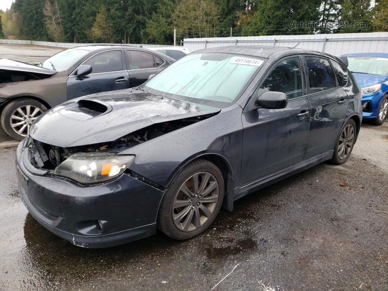 2009 Subaru Impreza Wrx Серый vin: JF1GH76609G821220