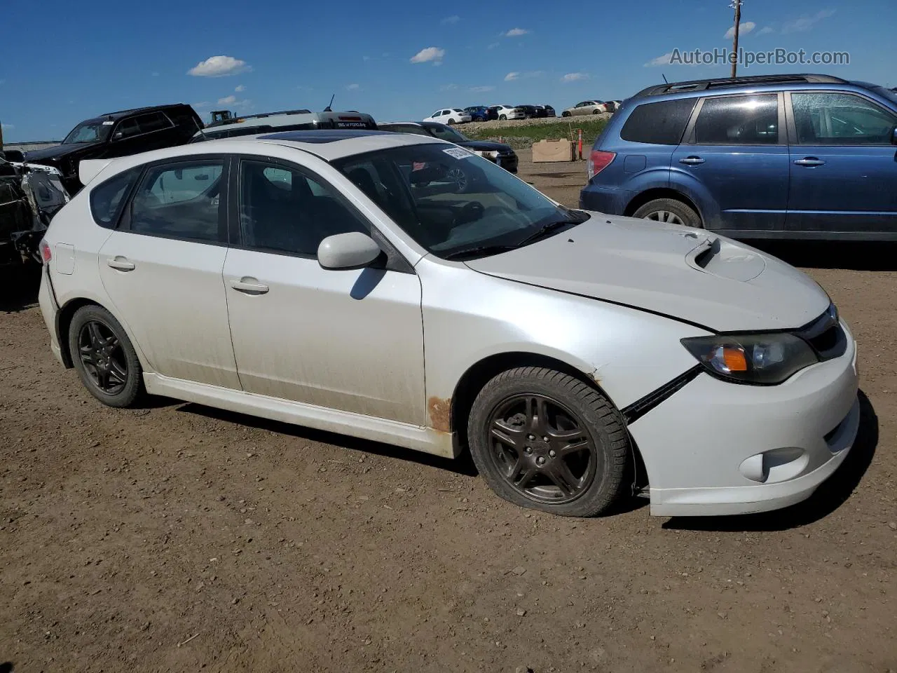 2009 Subaru Impreza Wrx White vin: JF1GH76619G802756