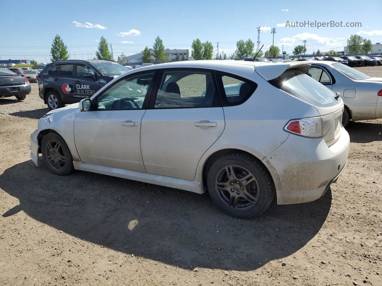 2009 Subaru Impreza Wrx White vin: JF1GH76619G802756