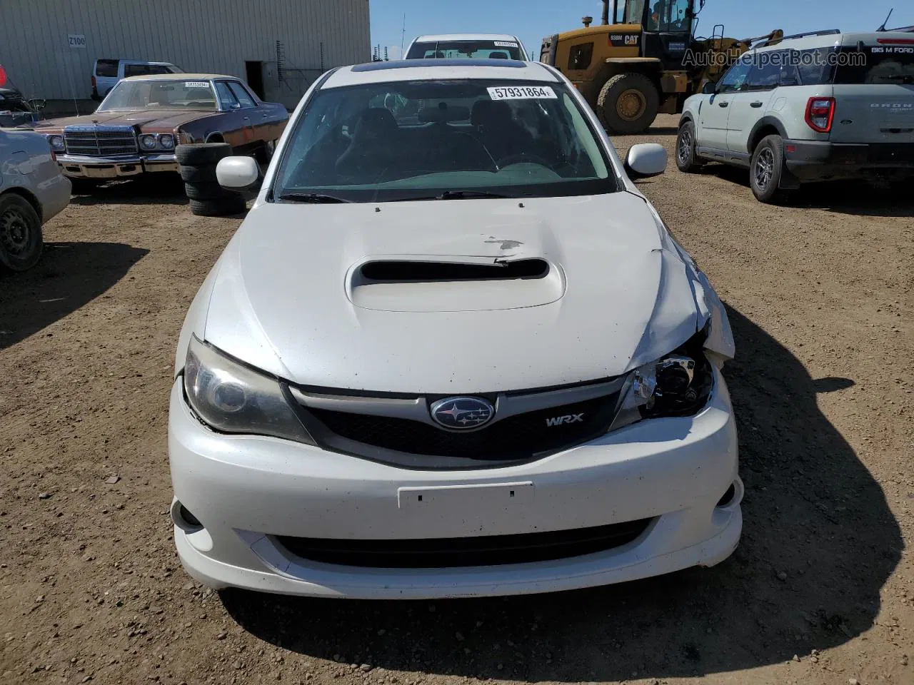 2009 Subaru Impreza Wrx White vin: JF1GH76619G802756