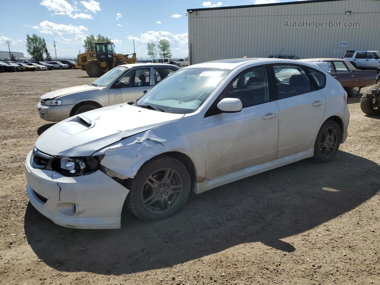 2009 Subaru Impreza Wrx White vin: JF1GH76619G802756