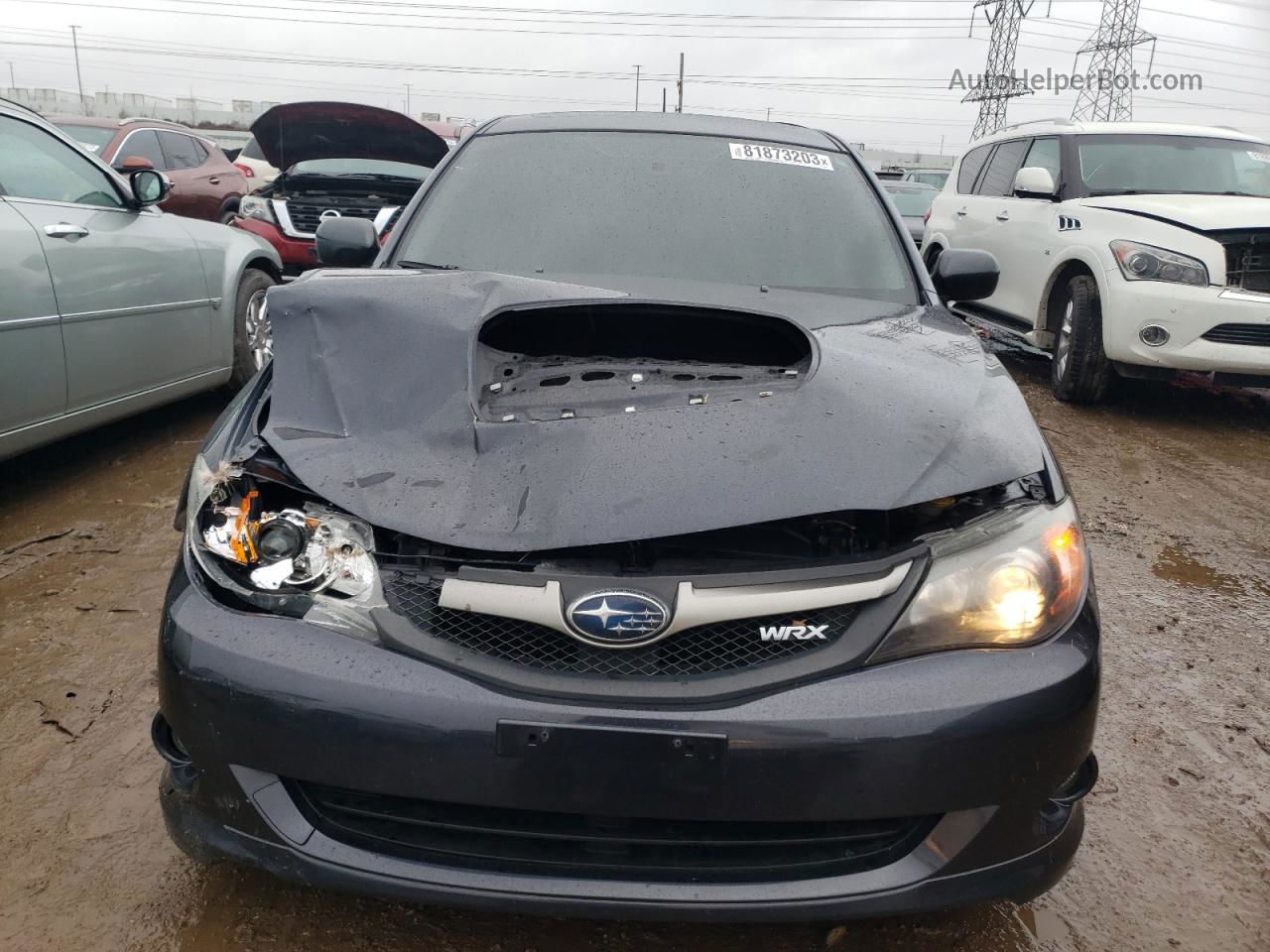 2009 Subaru Impreza Wrx Серый vin: JF1GH76619G808542