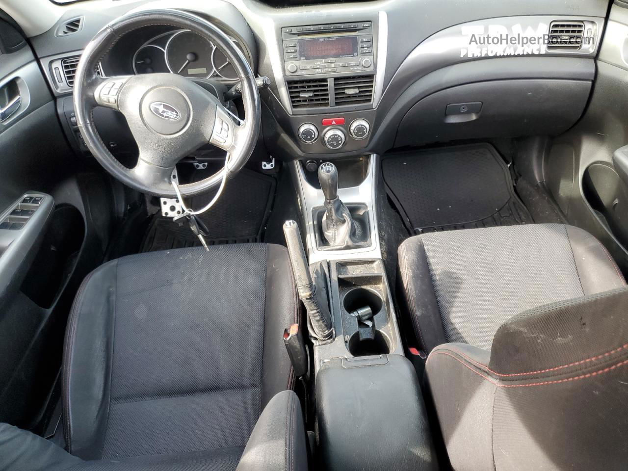 2009 Subaru Impreza Wrx Белый vin: JF1GH76629G800255