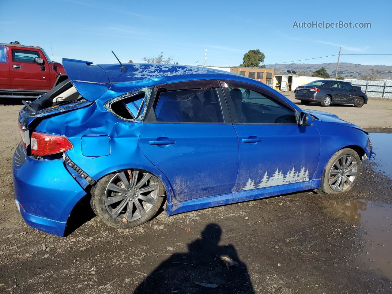 2009 Subaru Impreza Wrx Blue vin: JF1GH76629G826256