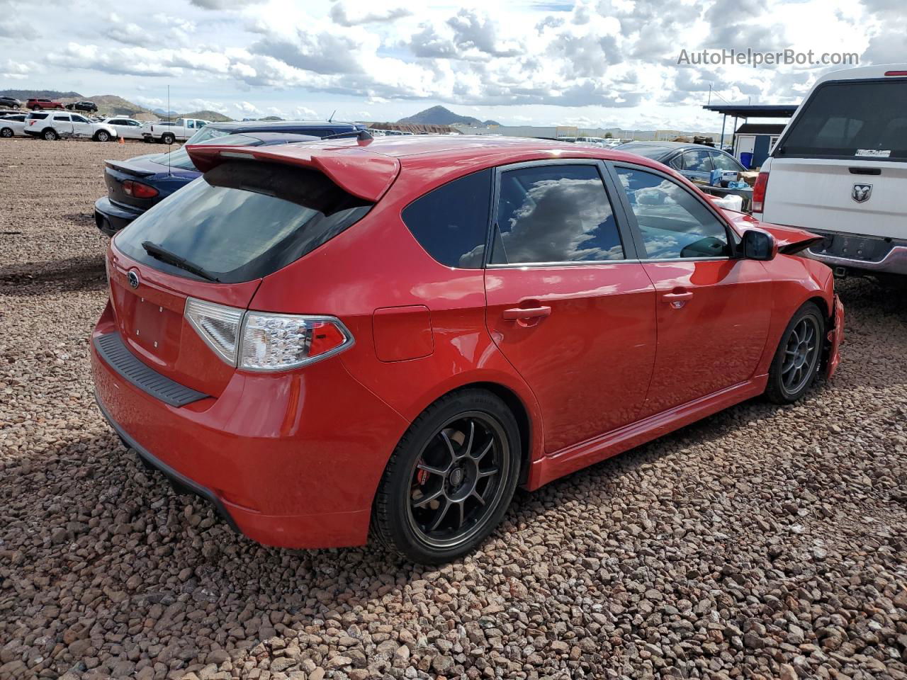 2009 Subaru Impreza Wrx Красный vin: JF1GH76669G809895