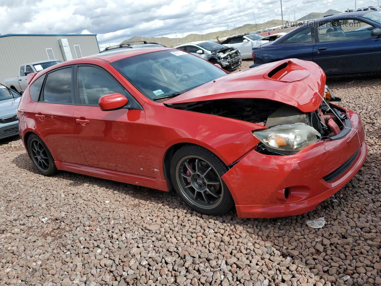 2009 Subaru Impreza Wrx Red vin: JF1GH76669G809895