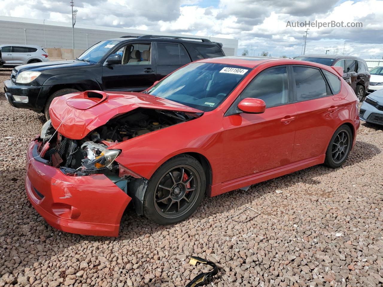 2009 Subaru Impreza Wrx Red vin: JF1GH76669G809895