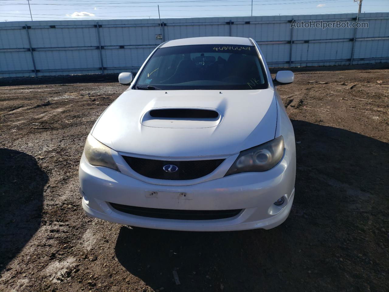 2009 Subaru Impreza Wrx White vin: JF1GH76689G810451