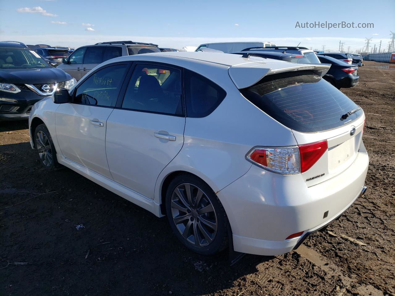 2009 Subaru Impreza Wrx White vin: JF1GH76689G810451