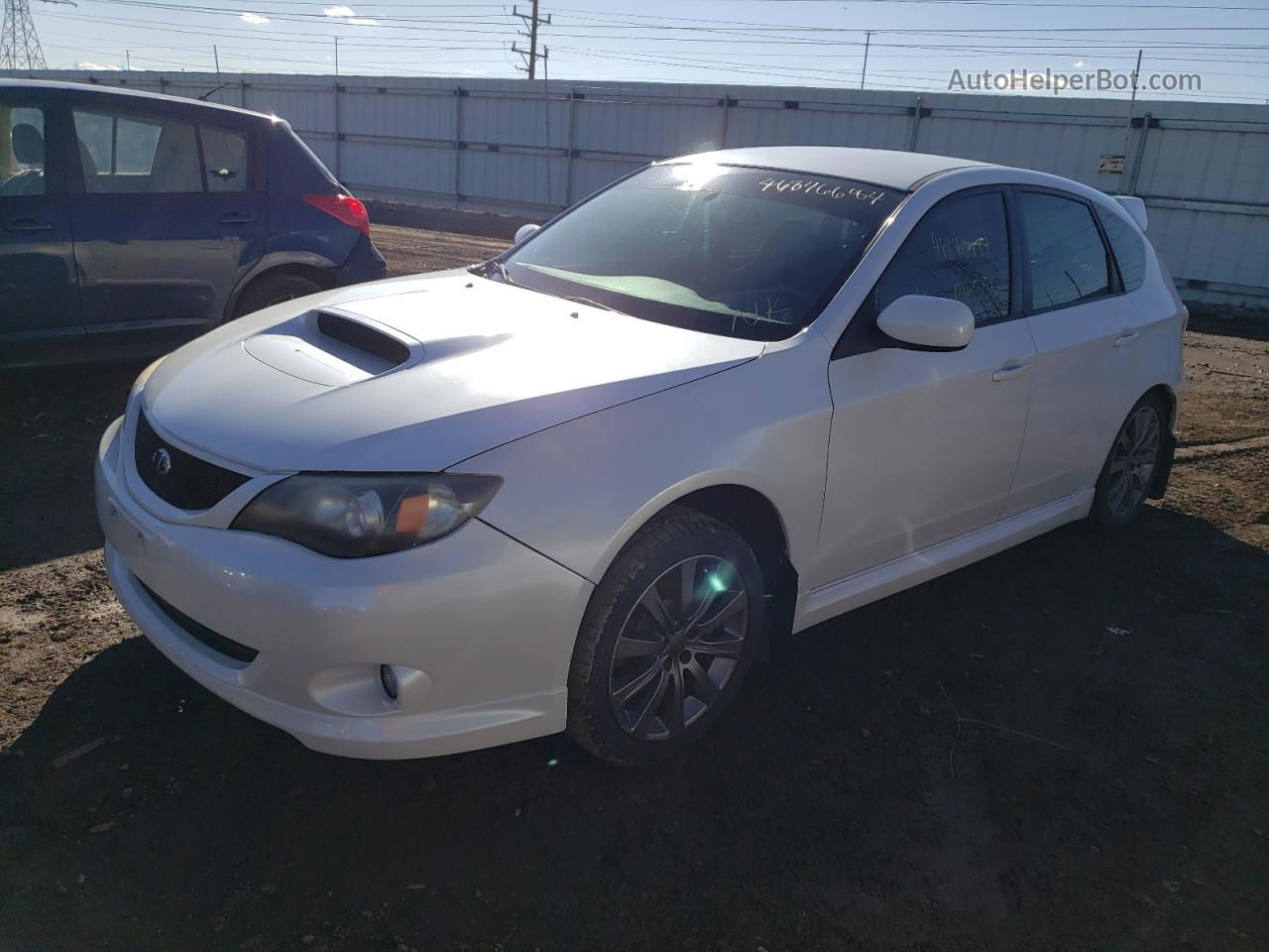 2009 Subaru Impreza Wrx White vin: JF1GH76689G810451