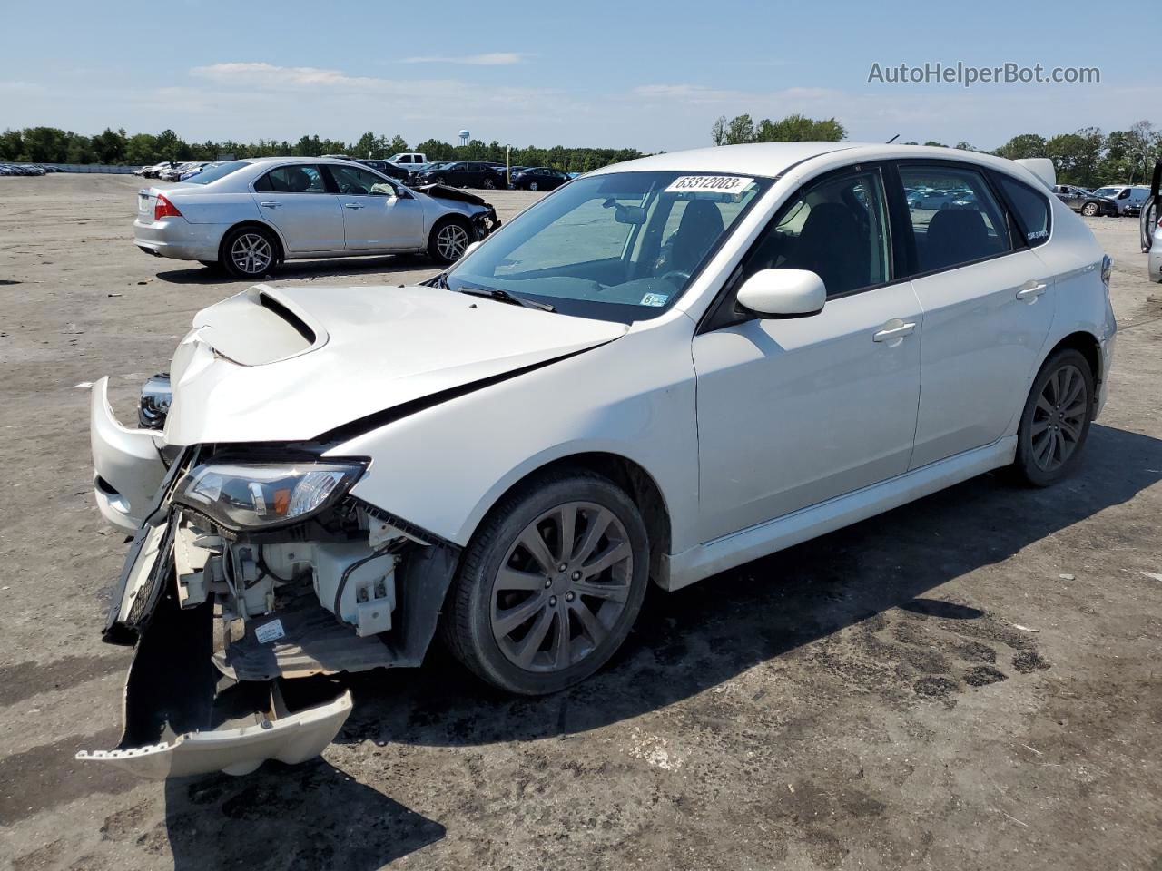 2009 Subaru Impreza Wrx White vin: JF1GH76699G821569