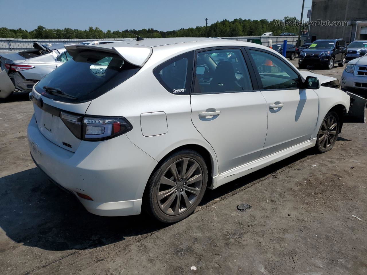 2009 Subaru Impreza Wrx White vin: JF1GH76699G821569