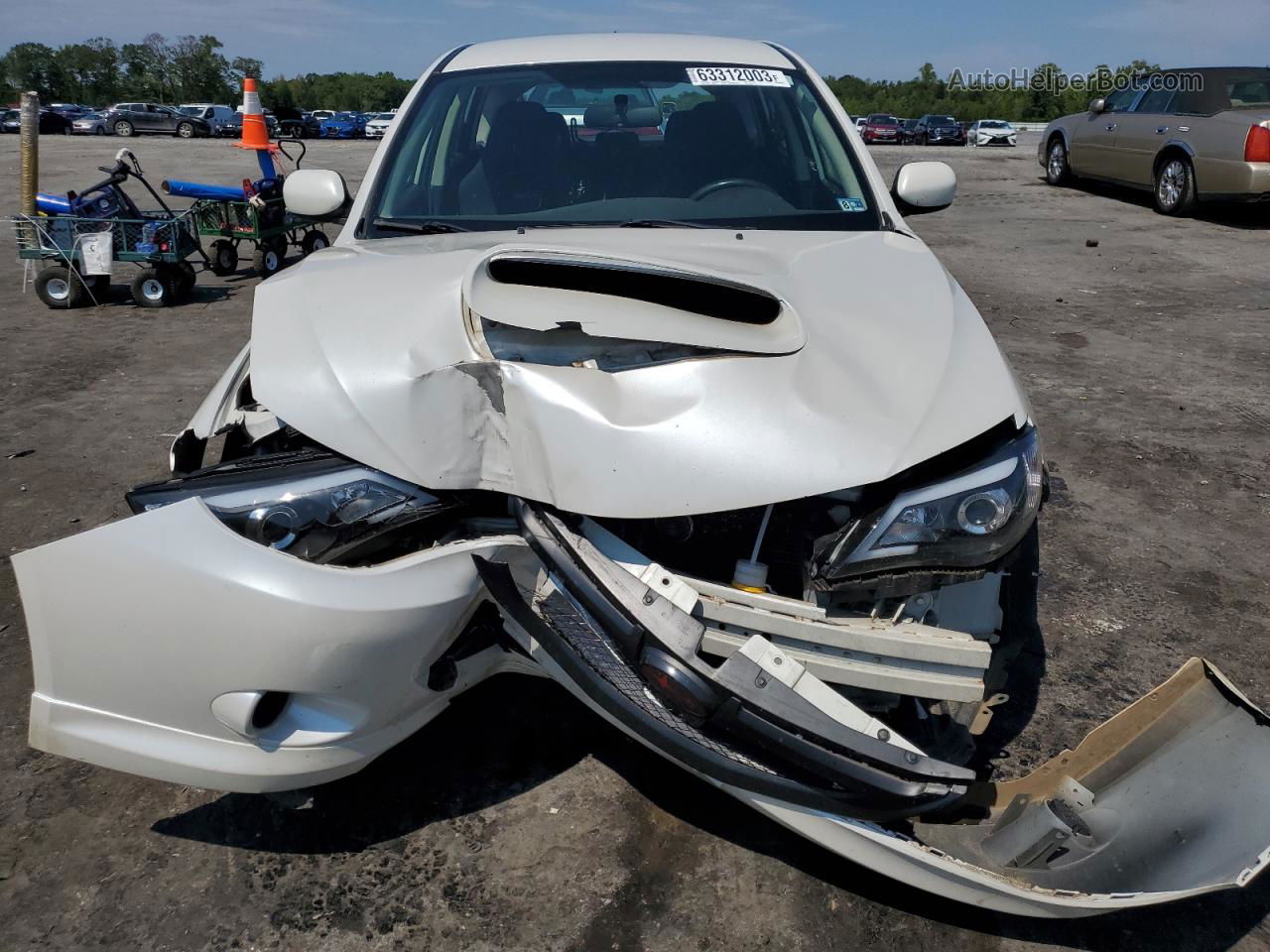 2009 Subaru Impreza Wrx White vin: JF1GH76699G821569