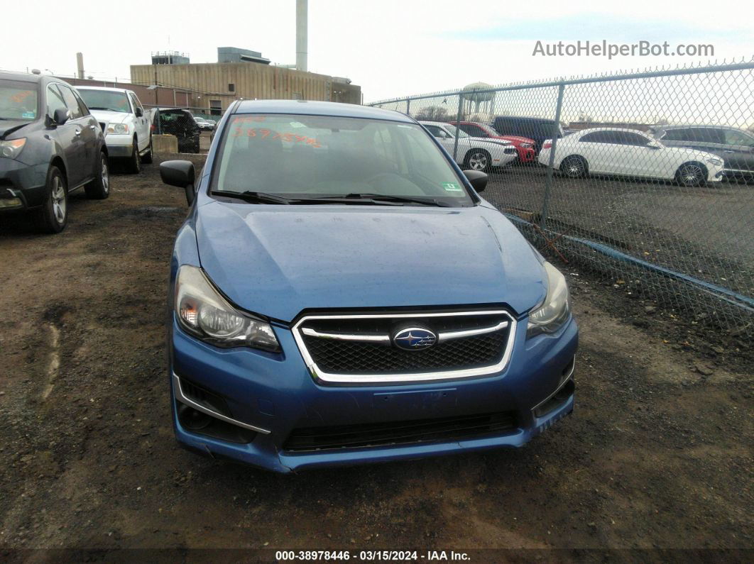 2016 Subaru Impreza 2.0i Blue vin: JF1GJAA60GH002952