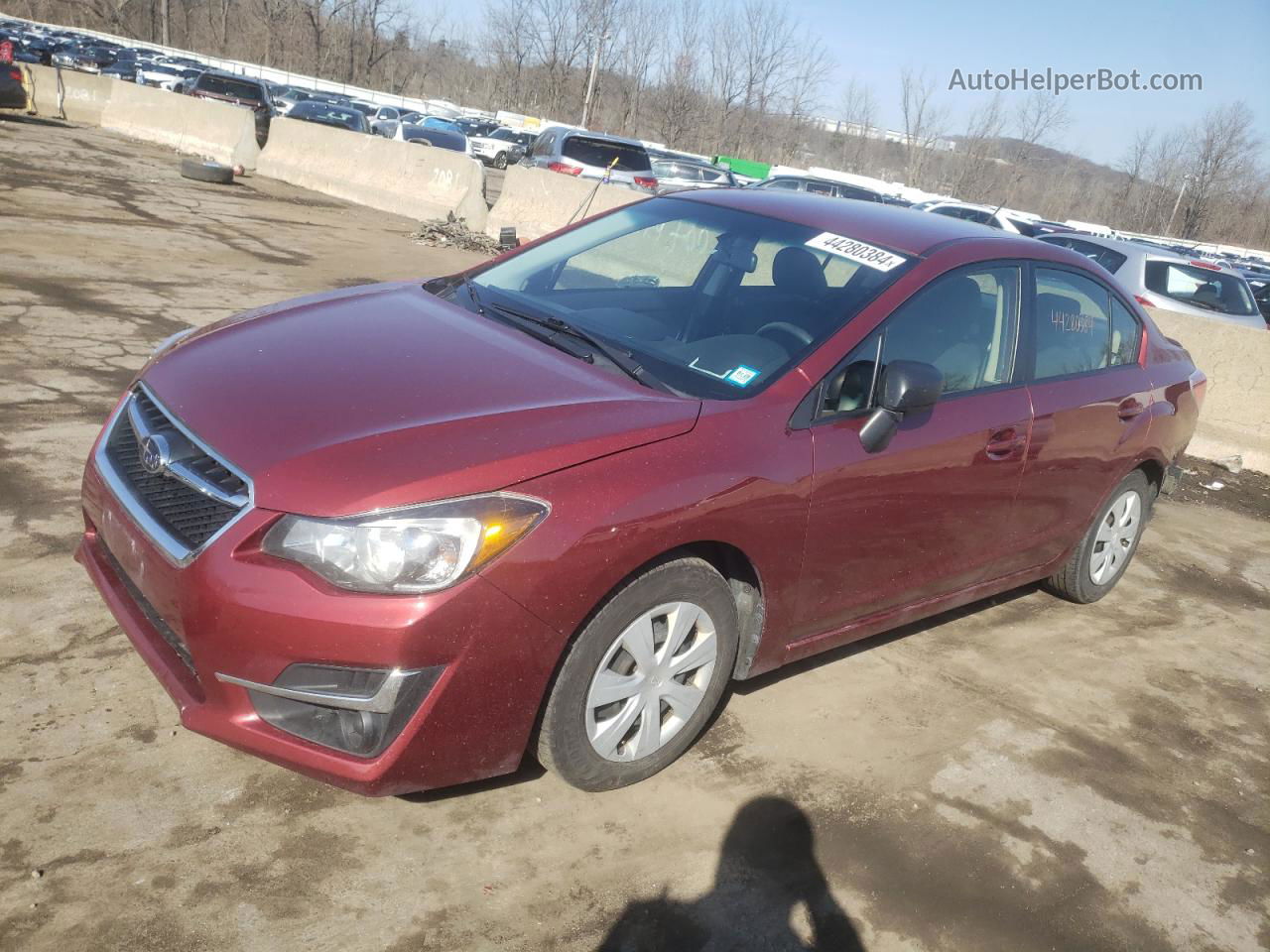 2016 Subaru Impreza  Red vin: JF1GJAA61GH006623