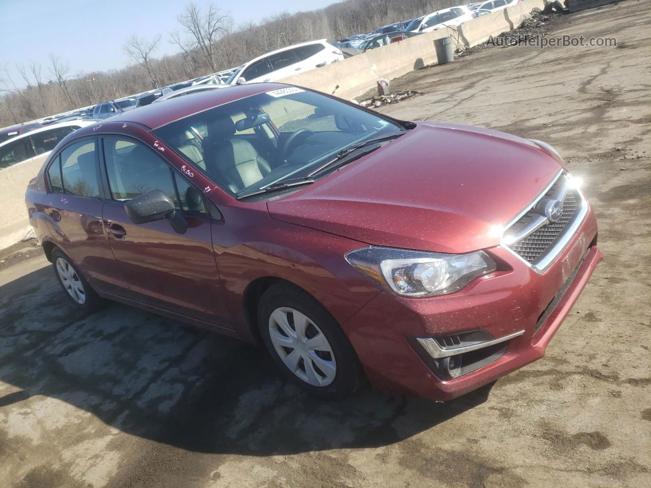 2016 Subaru Impreza  Red vin: JF1GJAA61GH006623