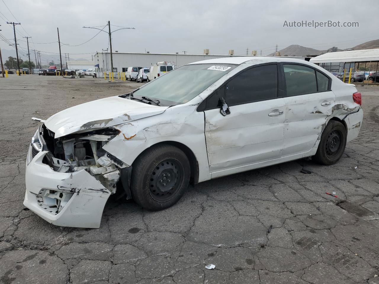 2016 Subaru Impreza  Белый vin: JF1GJAA61GH011255