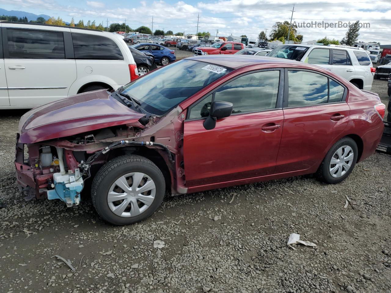 2016 Subaru Impreza  Red vin: JF1GJAA62GH013841